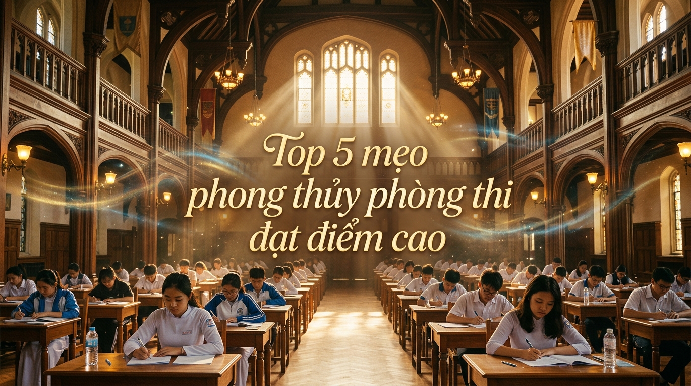 5 mẹo phong thủy phòng thi giúp bạn giữ bình tĩnh và đạt điểm cao