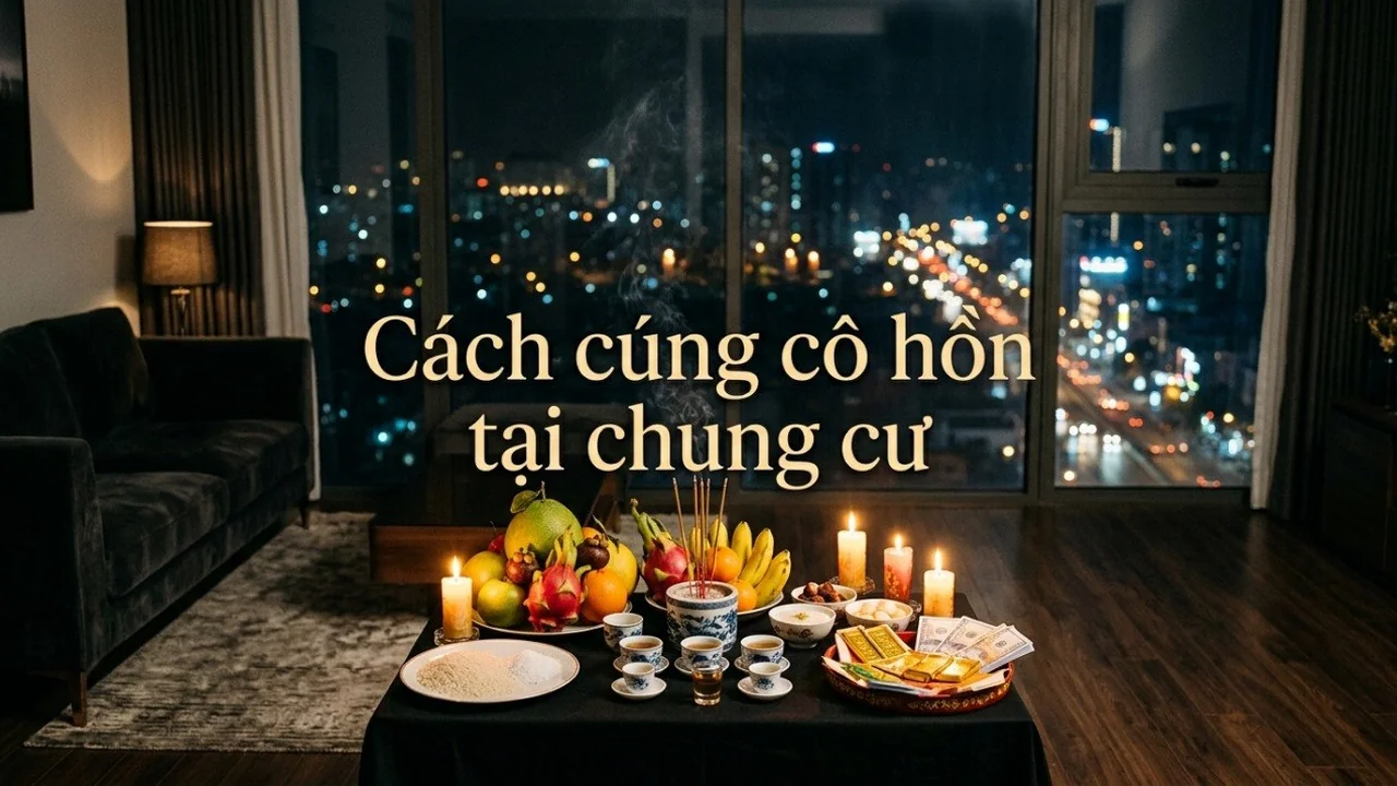 Cách cúng cô hồn ở chung cư ĐÚNG CHUẨN tránh rước vong vào nhà