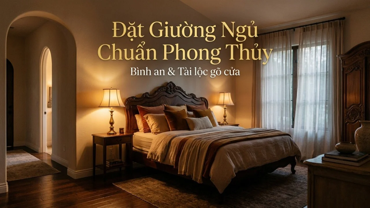 Cách đặt giường ngủ chuẩn phong thủy để tránh bóng đè, mất ngủ
