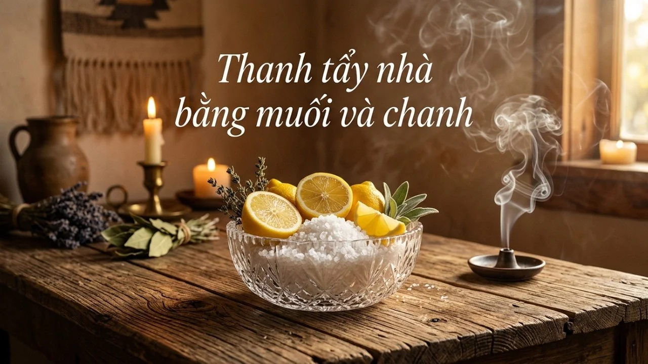 Cách dùng muối và chanh để thanh tẩy năng lượng xấu, xả xui cho ngôi nhà