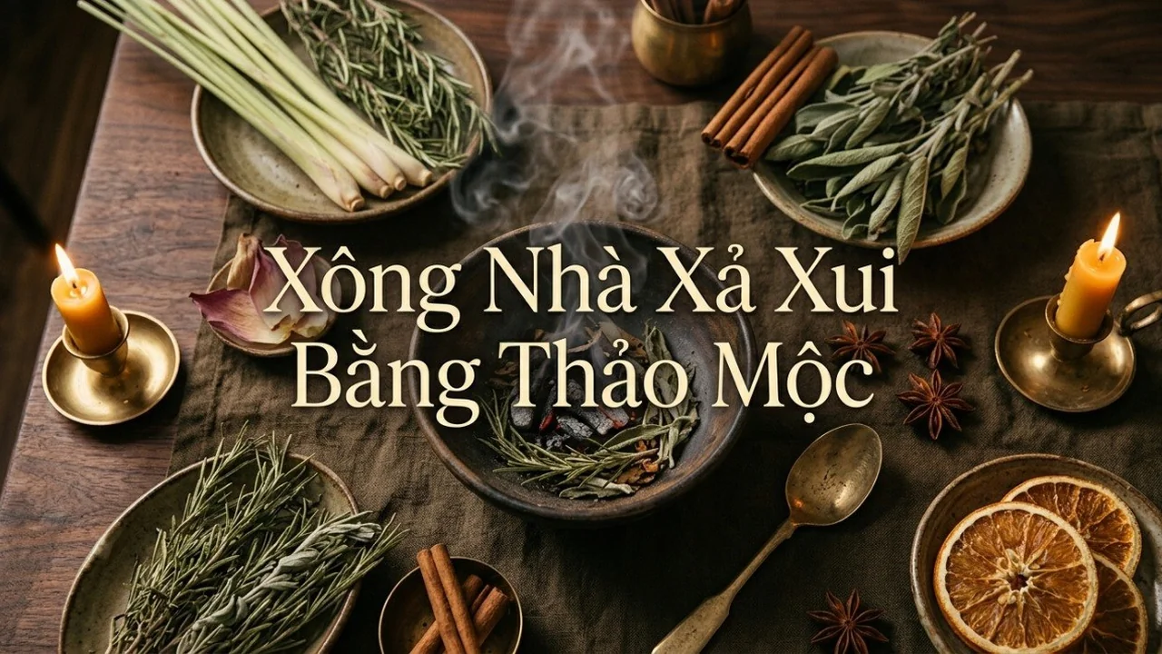 Cách xông nhà xả xui bằng thảo mộc tự nhiên đơn giản