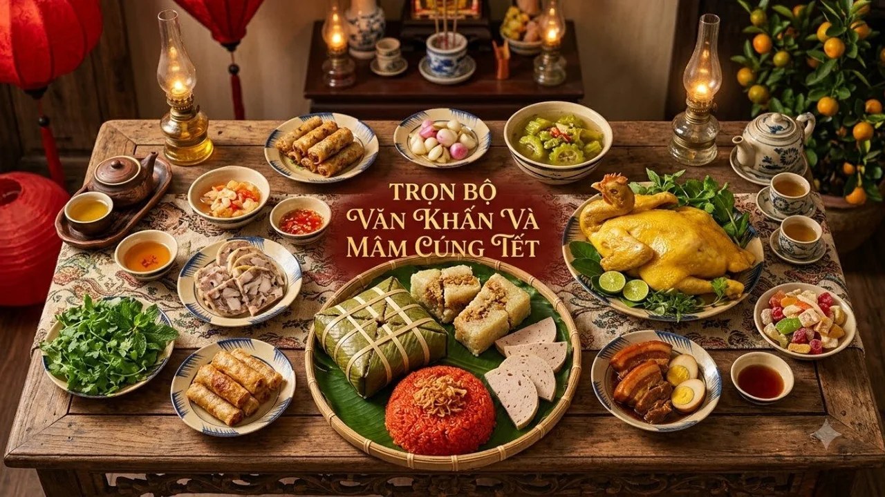 Cẩm nang văn khấn & mâm cúng Tết Nguyên Đán từ A-Z