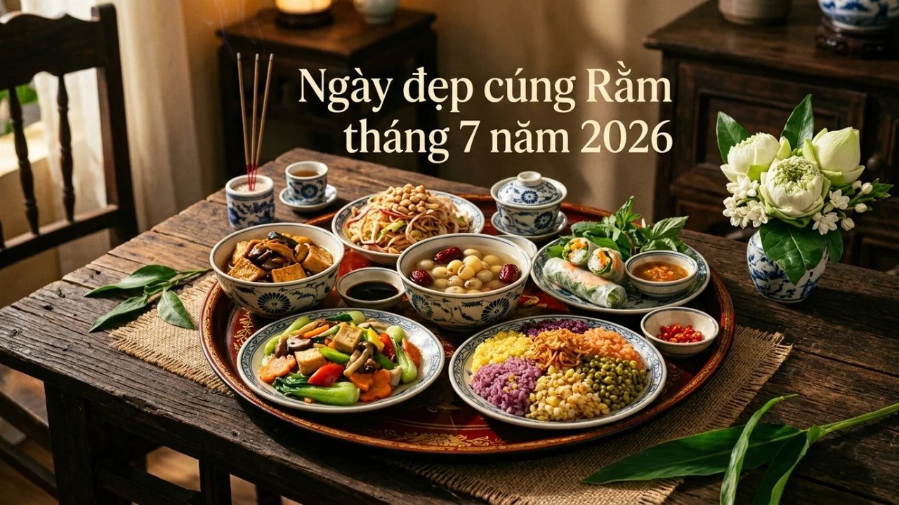 Cúng Rằm tháng 7 năm 2026 ngày nào đẹp để làm lễ tốt nhất