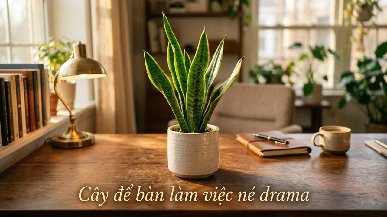 Đặt cây gì trên bàn làm việc để 'né' drama công sở?