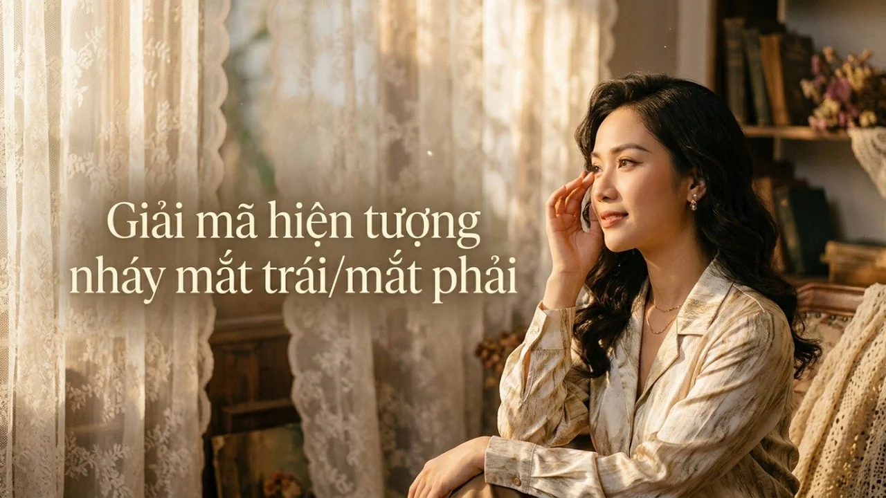 Giải mã hiện tượng nháy mắt trái/mắt phải liên tục ở nam và nữ