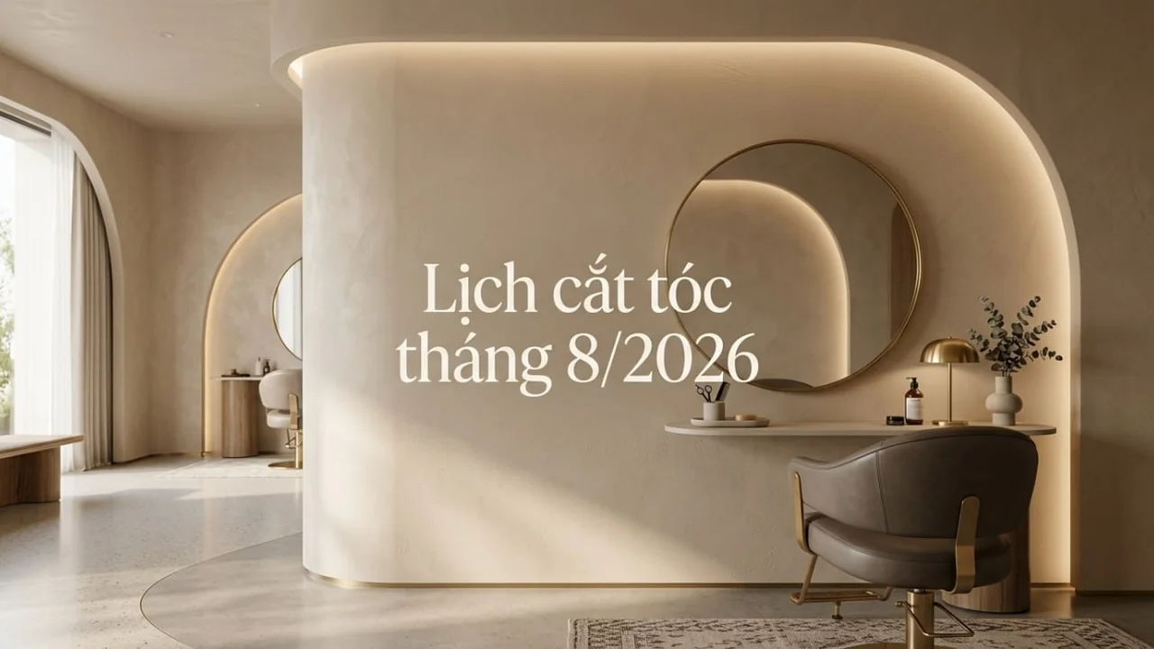 Lịch cắt tóc tháng 8 2026: Chọn ngày tốt đón tài lộc