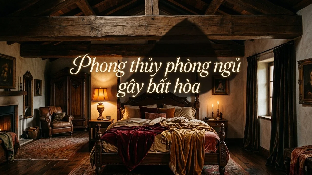 Lỗi phong thủy phòng ngủ khiến vợ chồng hay cãi vã và cách hóa giải