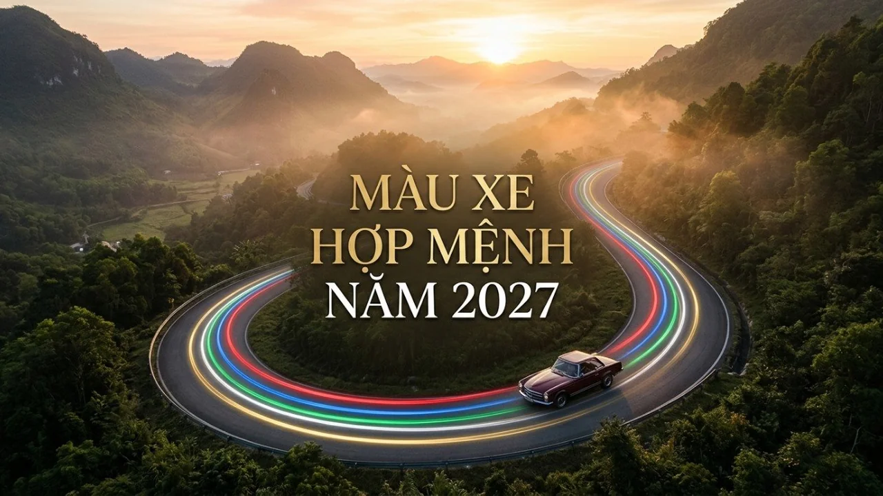 Màu xe hợp mệnh: Mua xe năm 2027 chọn màu gì để đi lại bình an?
