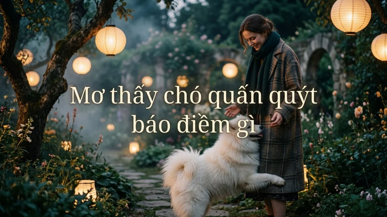 Nằm mơ thấy chó quấn quýt mình