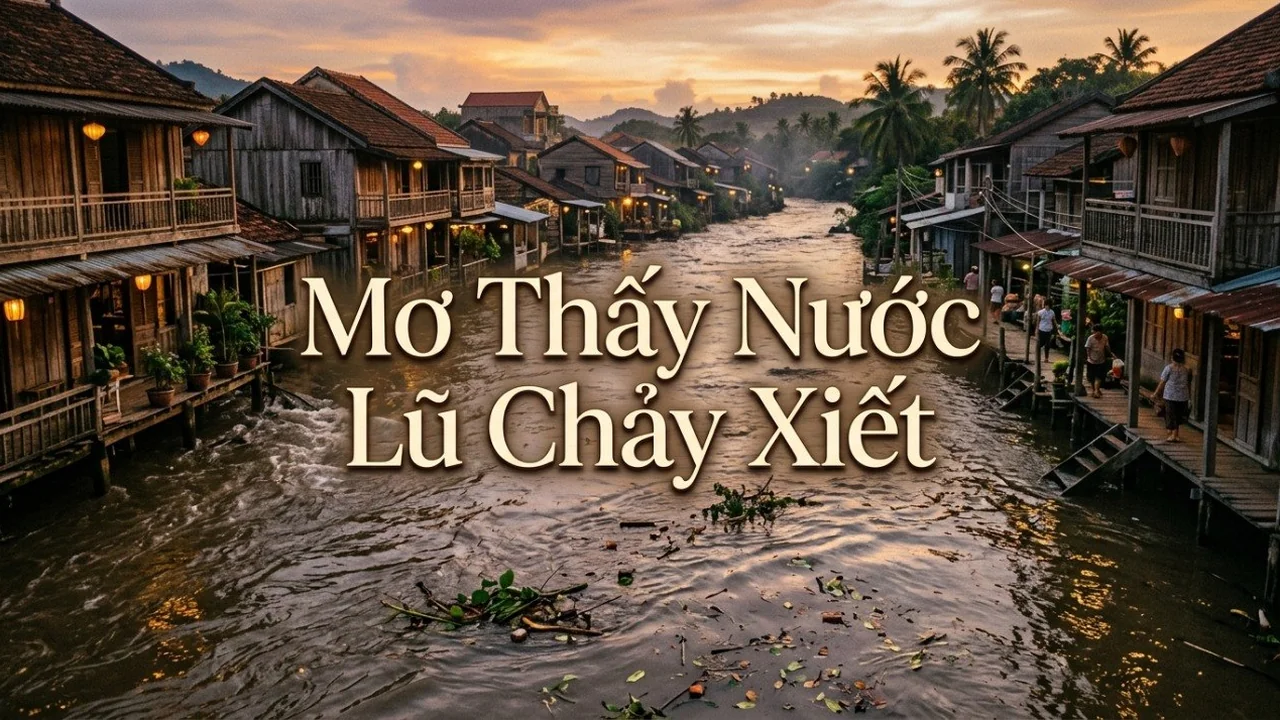 Nằm mơ thấy nước lũ lụt chảy xiết có phải điềm báo hao tài tốn của?