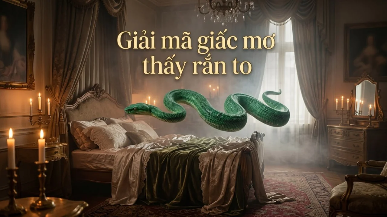 Nằm mơ thấy rắn to điềm gì? Giải mã ý nghĩa và con số