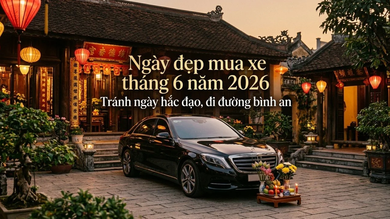Ngày đẹp mua xe tháng 6 năm 2026: Tránh ngày hắc đạo, đi đường bình an