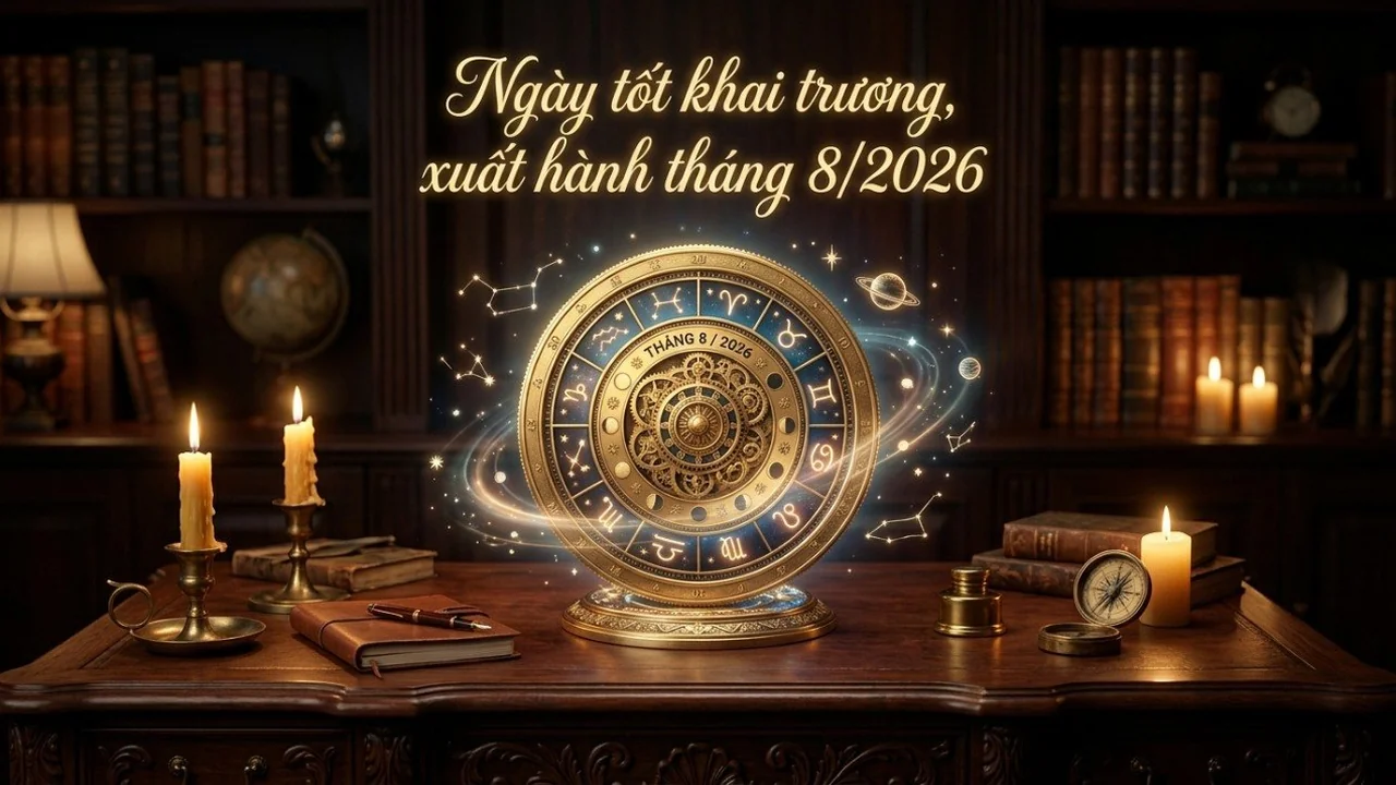Ngày tốt khai trương, xuất hành trong tháng 8/2026