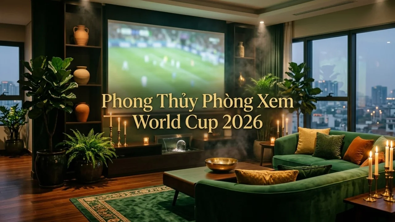 Phong thủy phòng xem World Cup 2026: Cách bố trí để không bị 'vận đen' đeo bám