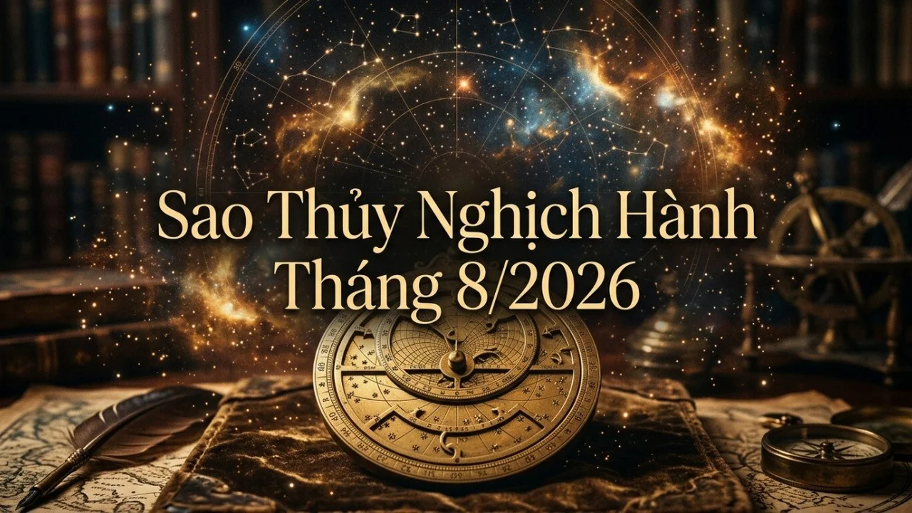 Sao Thủy Nghịch Hành tháng 8/2026: Ai lên hương, ai lao đao?