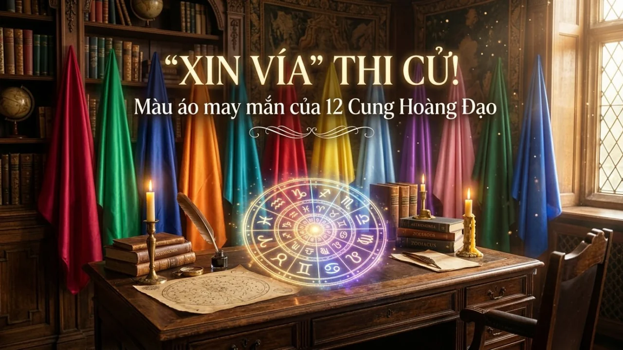 Sĩ tử 12 cung hoàng đạo đi thi nên mặc màu gì để may mắn trong kỳ thi THPT 2026?