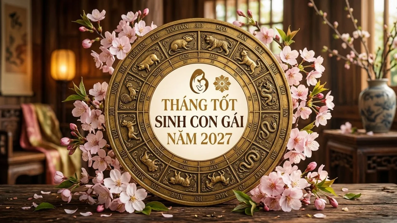 Sinh con gái năm 2027 tháng nào tốt