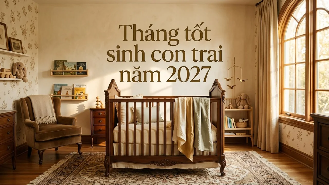 Sinh con trai năm 2027 tháng nào tốt mang lại tài lộc