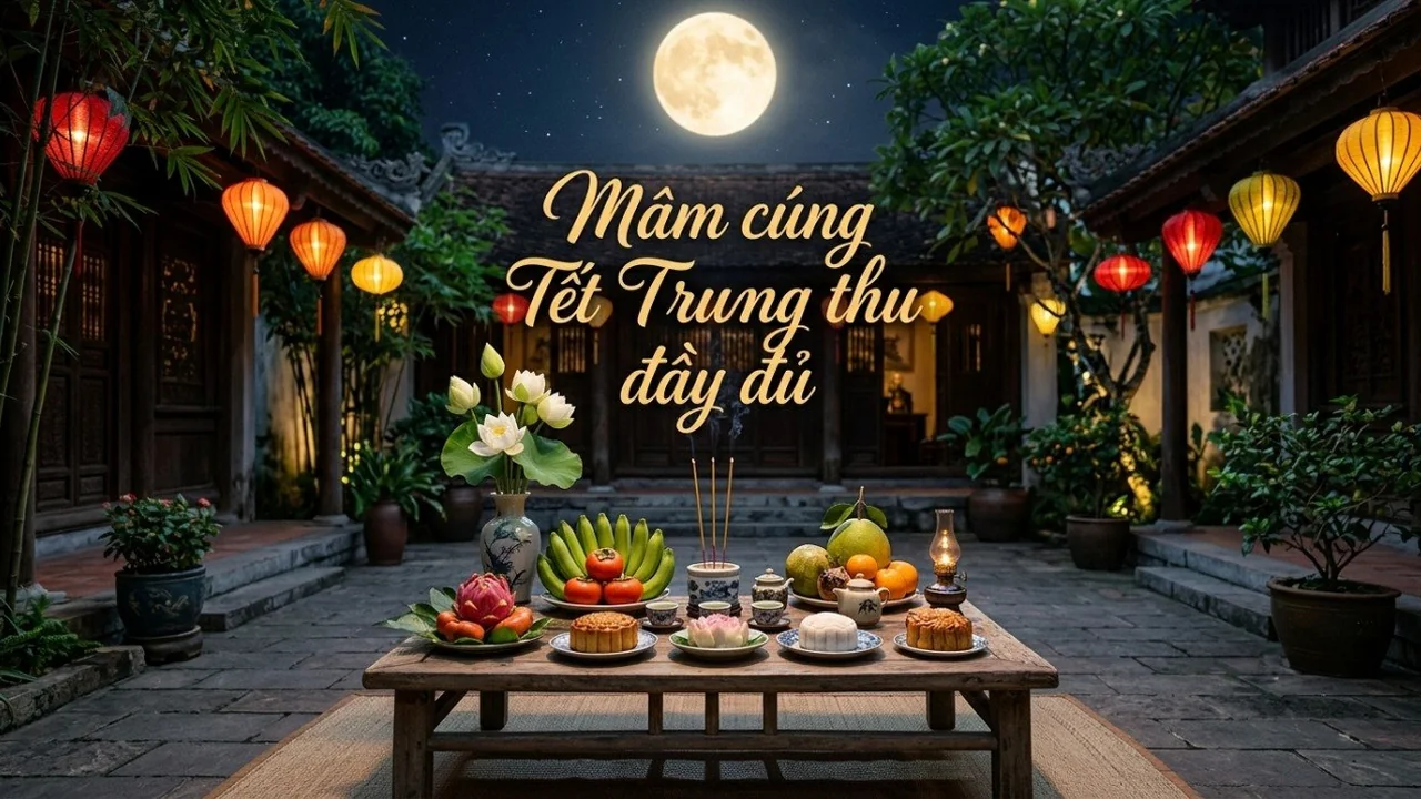 Tết trung thu cúng gì: Hướng dẫn chuẩn bị mâm cúng đầy đủ nhất