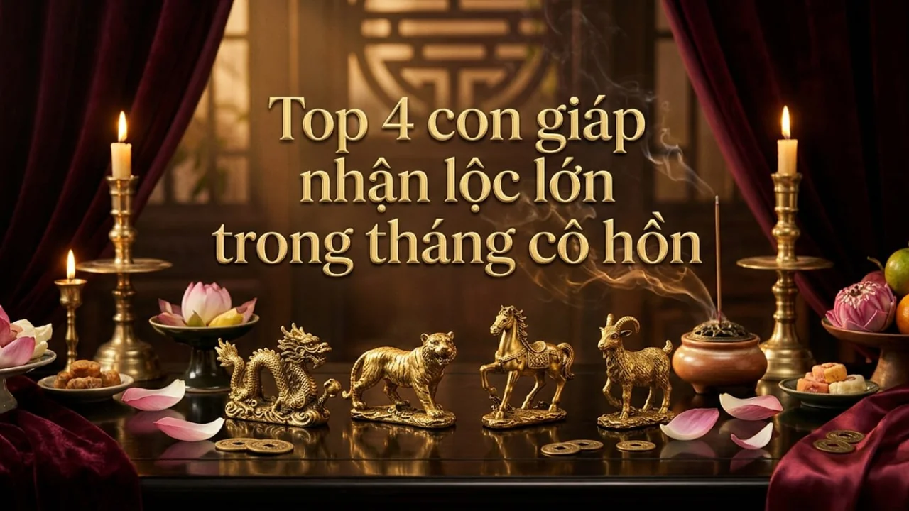 Top 4 con giáp "ngược dòng" nhận lộc lớn trong tháng cô hồn