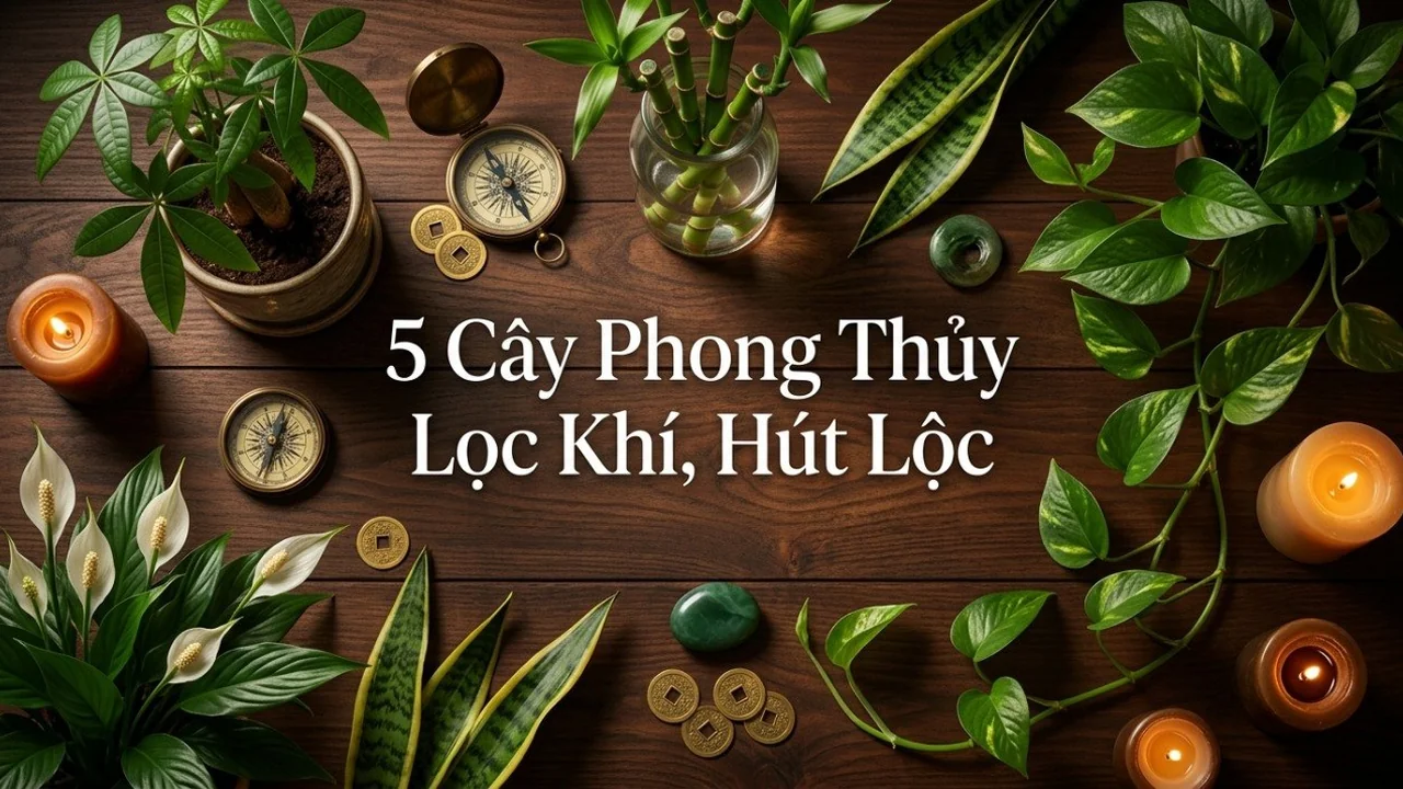 Top 5 loại cây phong thủy để trong nhà giúp thanh lọc không khí, hút tài lộc