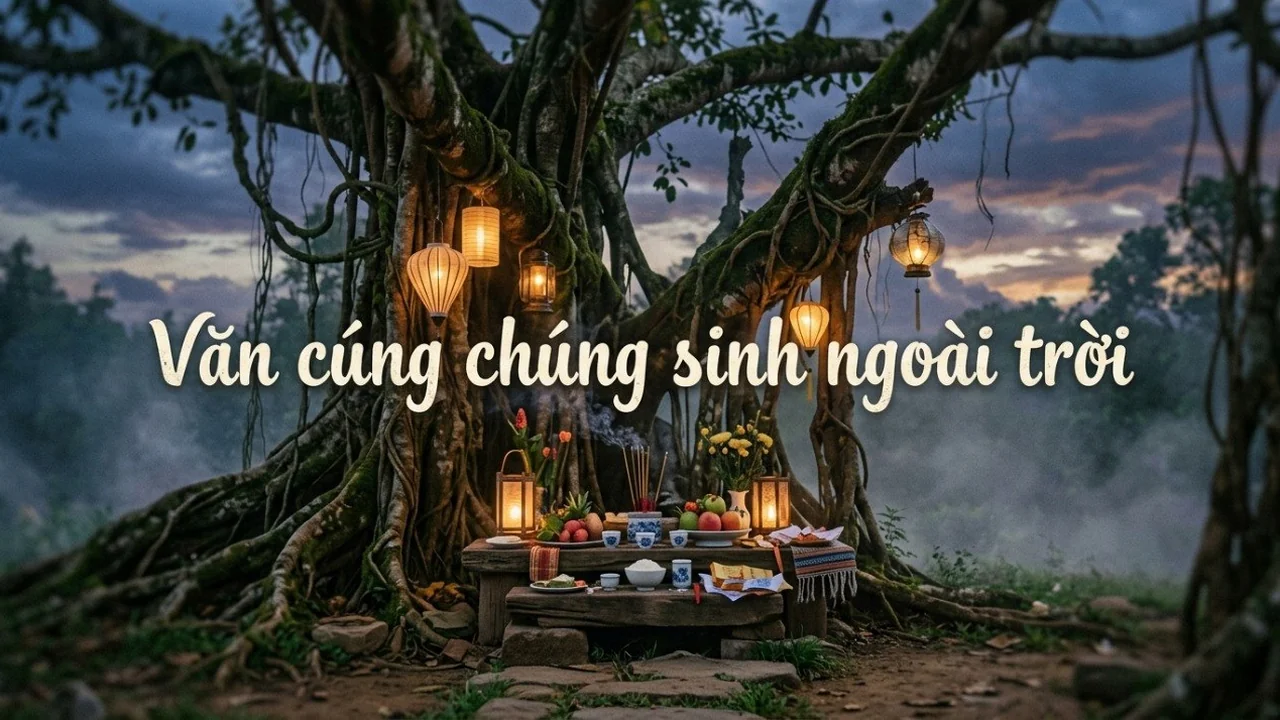Văn cúng chúng sinh ngoài trời chuẩn tâm linh dân gian