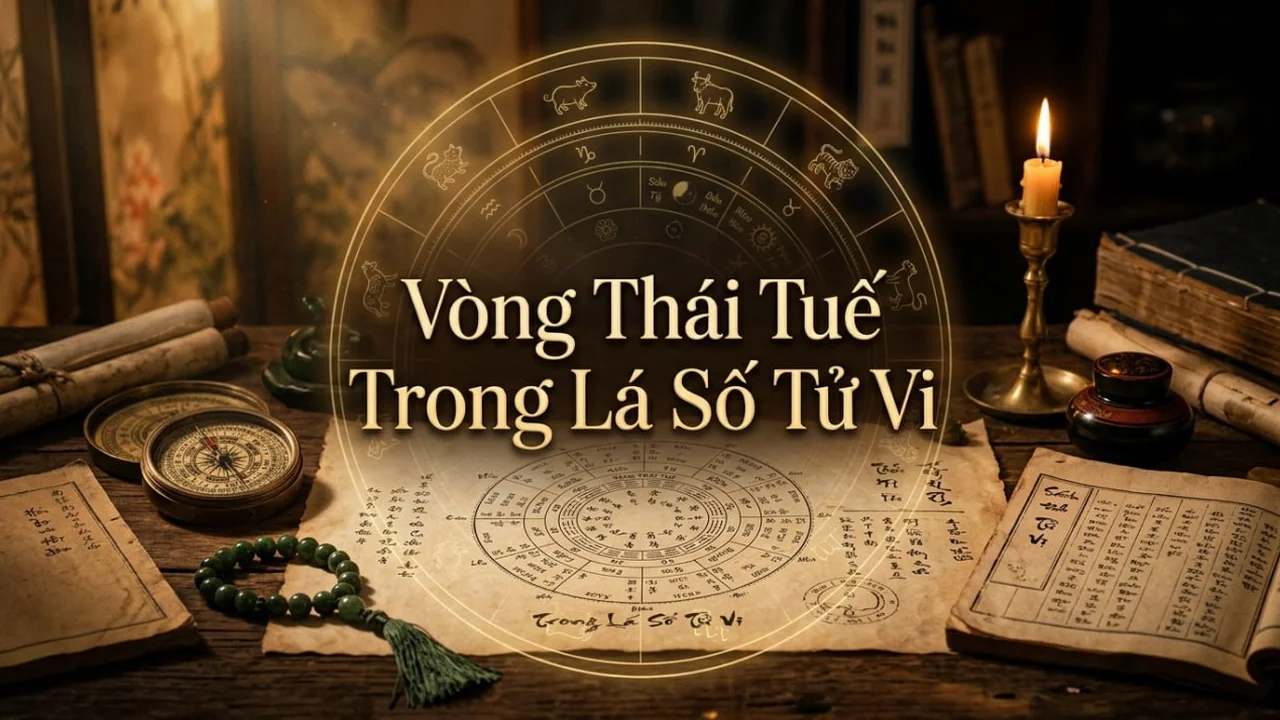 Vòng Thái Tuế là gì? Cách đọc vị thái độ sống và hậu vận qua Lá số Tử Vi