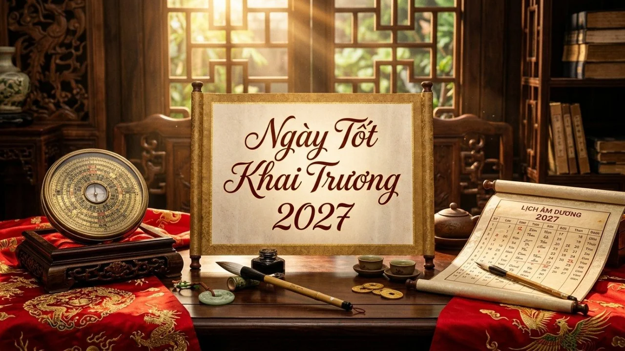 Xem ngày tốt khai trương đầu năm 2027: Cách chọn ngày hợp tuổi, hợp việc